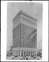 West 23rd Street at the corner of 6th Avenue. Rendering of proposed building on site of Old Masonic Temple.