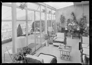 Mrs. T. J. Lewis (Elizabeth Arden) [residence]. Pent house looking north.