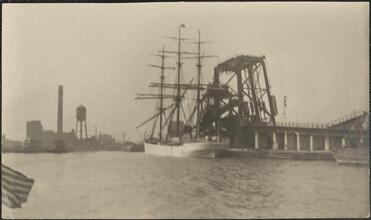 [Ship at a pier.]