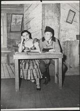 [Miriam Kressyn and Jacob Jacobs in an unidentified production.]