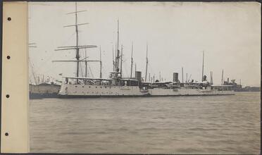 [Ships at a pier.]