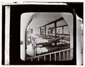 Children's Aid Society: Dormitory in the Tompkins Square Lodging House for Boys.