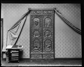 Pair of carved doors. J.P. Morgan Library.