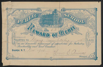 [Testimonial to industry, punctuality and good conduct.]