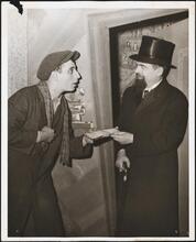 [Michael Lux and Jacob Holtz in "The Singer of His Sorrow".]