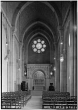 Riverside Church. Chapel to chancel, natural light.