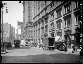 Broadway Series. East side of Broadway looking north 20th Street. "Hotel" is seen on corner of 21st Street.