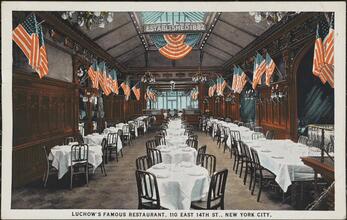 Luchow's Famous Restaurant, 110 East 14th St., New York City.