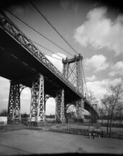 [East River Park and Williamsburg Bridge.]