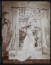 Portrait, Lillian Russell at Home, Interiors of Residence.