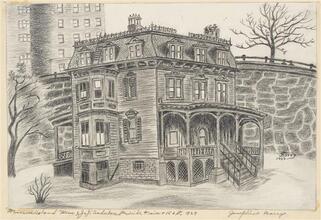 "Minniesland." Home of J.J. Audubon Riverside Drive and 156th St. 1929.