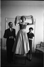 Betsy Von Furstenberg [Standing on a chair.]