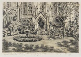 Grace Church - Rectory - Close. July 20, 1949.