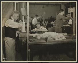 New York Association for the Blind, Factory, First Ave. & 35th Street. Interior, Making Yacht Mops.