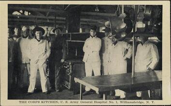 The Corps Kitchen, U.S. Army General Hospital No. 1 Williamsbridge, N.Y.