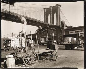 Brooklyn Bridge with Pier 21, Pennsylvania Railroad