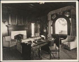 [Residence. Interior, study.]