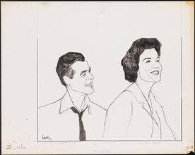 [Robert Ryan as President Stephen Decatur Henderson and Nanette Fabray as Nell Henderson in "Mr. President".]
