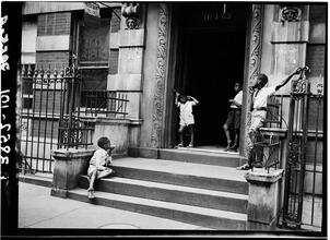 Boys on Stoop in Harlem.