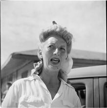 Circus [Woman working at the circus.]