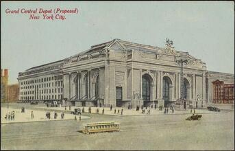 Grand Central Depot (Proposed), New York City.