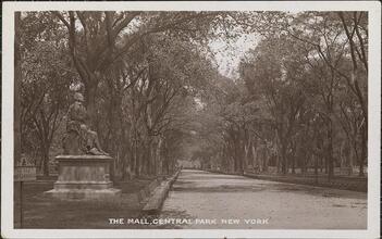 The Mall, Central Park, New York.
