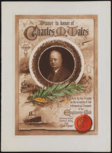 Dinner in honor of Charles M. Wales given by his friends on the occasion of his retirement as Treasurer of the Engineers Club