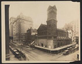 St. Bartholomew's Church, Street Scene, Madison Ave. West Side of Block Between 43rd & 44th St. from 44th St.