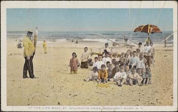 At the Life Boat, St. Malachy's Home, Rockaway Park, N.Y.