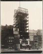 West 47th Street and Broadway. Palace Theatre. Construction view