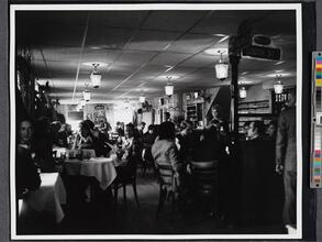 [Interior of Sweet's Restaurant, 2 Fulton Street.]