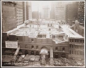42nd St. Elevation - Looking S. [Lincoln Building construction.]