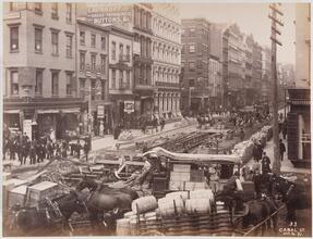 Canal St. [Construction of the cable road on Broadway, 1891.]