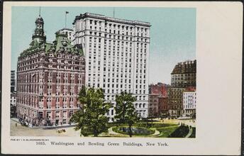 Washington and Bowling Green Buildings, New York.