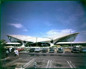 [TWA terminal at John F. Kennedy Airport.]