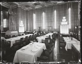 [S.S. "Normandie", Dining Salon, Cabin Class.]
