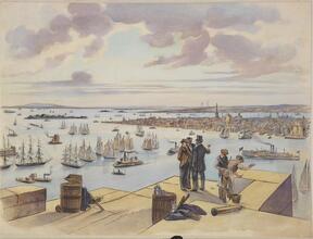 [Building the Brooklyn Bridge]