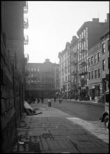 [Looking south on Elizabeth Street toward Bayard Street.]