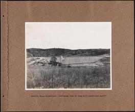 Croton Falls Reservoir - Upstream Face of Dam With Reservoir Empty [Croton System.]