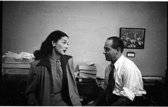 Show Girl [Rosemary Williams talking to a man.]
