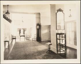 [Interior, clothing store.]