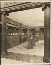 [Interior of bank.]