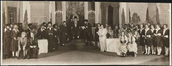 [Theater still of an unidentified production.]