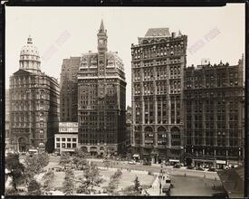 City Hall Park, "Newsapaper Row"