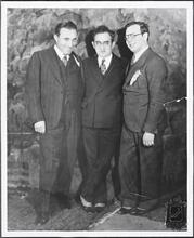 [Jacob Jacobs, Ludwig Satz and Abe Ellstein.]