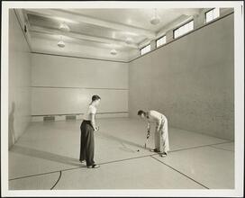 1 West 54th Street. University Club. Interior, squash court