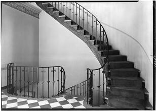 Mrs. Edgar Leonard [residence]. Stairway.