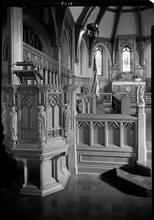 Church of the Resurrection. Vertical detail pulpit.