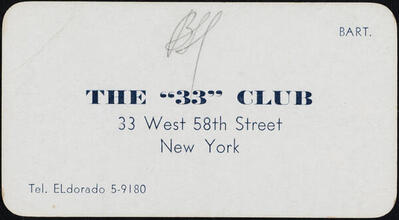The "33" Club