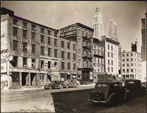 Dey Street between West and Washington Streets
